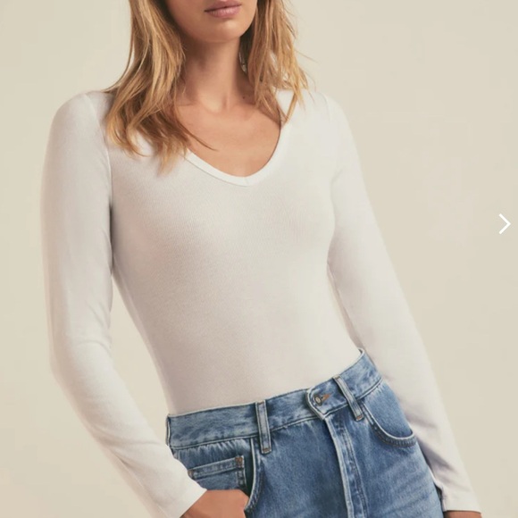 Favorite Daughter The Perfect Long Sleeve Bodysuit - Picture 1 of 5